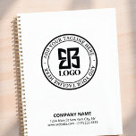 Modern Custom Logo Small Business Promotional プランナー手帳<br><div class="desc">Professional, minimal, and brand-forward — this custom logo black and white spiral planner is designed to combine productivity with polished branding. Featuring your circular badge-style logo and company details on the front cover and a “Scan to Connect” QR code on the back, this planner keeps your business visible every day....</div>