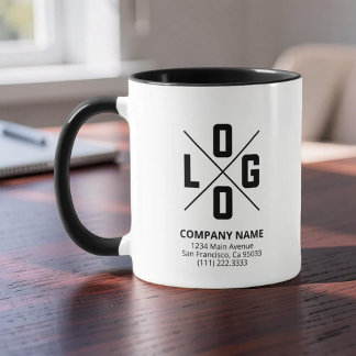Modern Custom Logo Small Business Promotional マグカップ