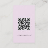 Modern Custom logo Social Media QR code website  名刺 (裏面)