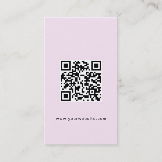 Modern Custom logo Social Media QR code website  名刺 (裏面)