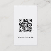Modern Custom logo Social Media QR code website  名刺 (裏面)