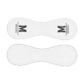 Modern Custom Monogram Name  野球ボール (パネル)