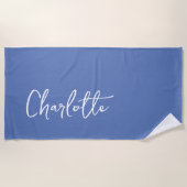  Modern Custom Name  ビーチタオル (正面)