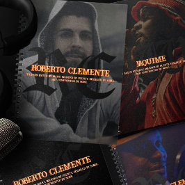 Modern Custom Name Monogram Hip Hop Sketchbook   ノートブック