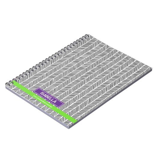  Modern Custom Name | Personalized Travel ノートブック (左側)