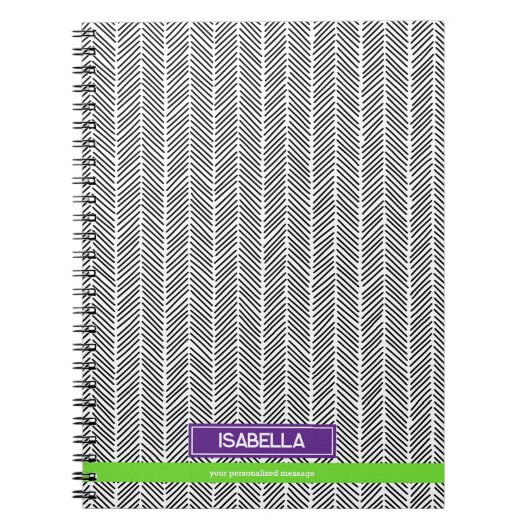  Modern Custom Name | Personalized Travel ノートブック (正面)