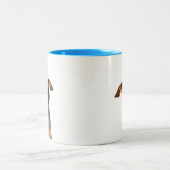 Modern Custom Pet Photo | Meeko ツートーンマグカップ (中央)