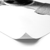 Modern Custom Pet Photo | Meeko ポスター (角)