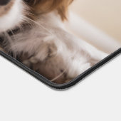 Modern Custom Photo Dog Portrait デスクマット (コーナー)