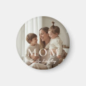 Modern Custom Photo MOM Mothers Day Magnet マグネット (正面)