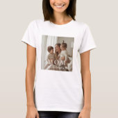 Modern Custom Photo MOM Mothers Day Shirt Tシャツ (正面)