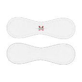 Modern Custom Red And Black Monogram  野球ボール (パネル)