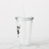 Modern Custom Script 2026 Happy New Year アクリルタンブラー (左)