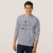 Modern Custom Sweatshirt – Font Color Matches Shir スウェットシャツ (正面フル)