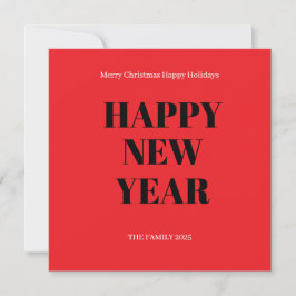 Modern Custom Text  Bold Holiday Card シーズンカード