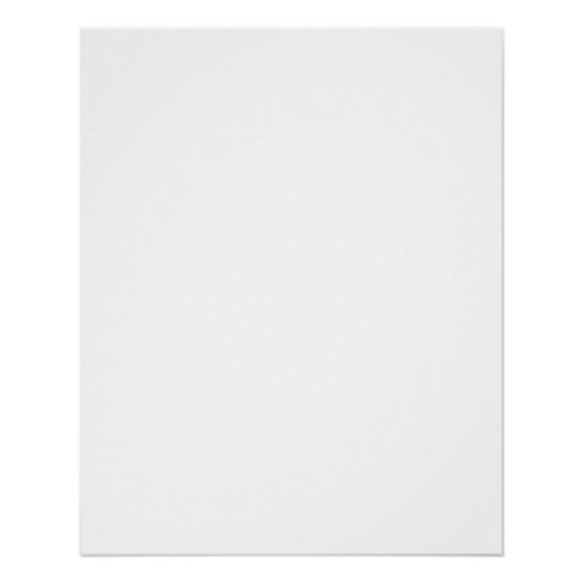 Modern Custom white simple Design Add Photo /Text ポスター (正面)