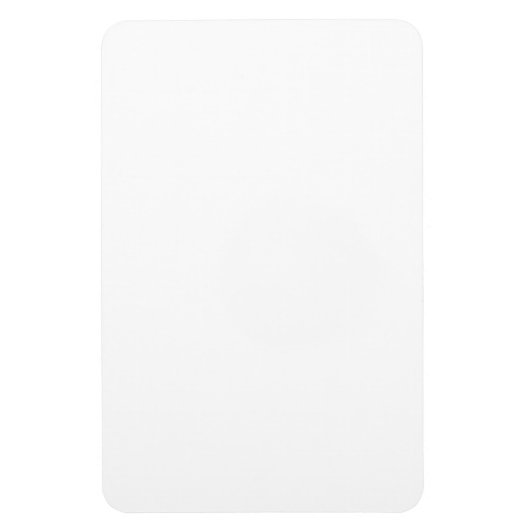 Modern Custom white simple Design Add Photo /Text マグネット (縦)