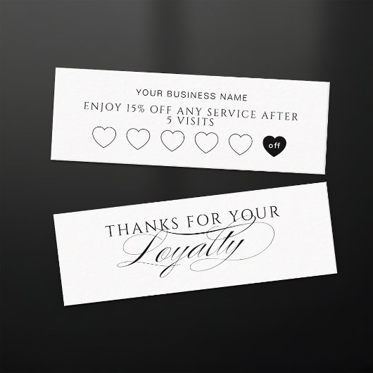 Modern Customer Loyalty Card For Small Business ロイヤリティカード