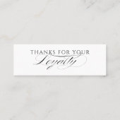 Modern Customer Loyalty Card For Small Business ロイヤリティカード (裏面)