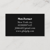 Modern Customizable Business Card 名刺 (裏面)