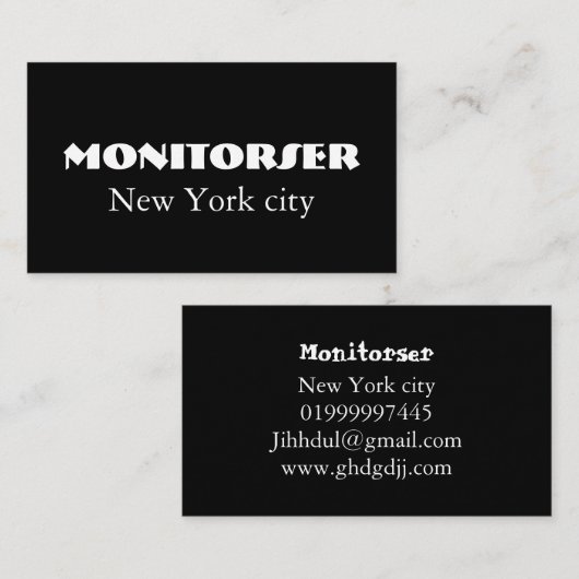 Modern Customizable Business Card 名刺 (正面/裏面)