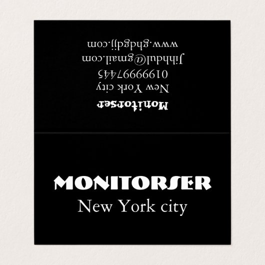 Modern Customizable Business Card 名刺 (外部フラット)