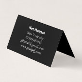 Modern Customizable Business Card 名刺 (裏面)