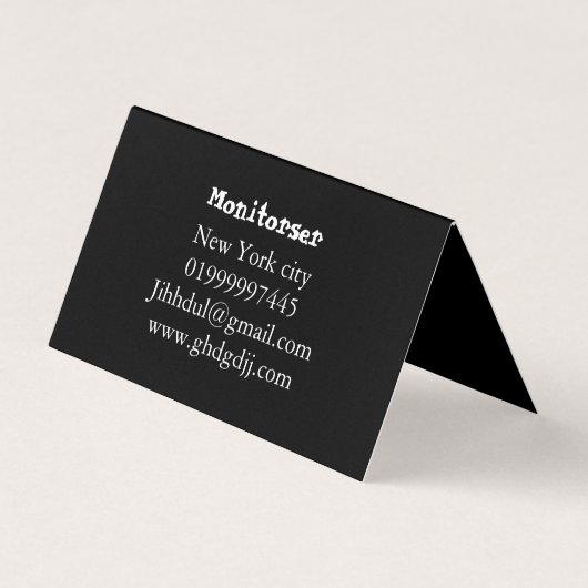 Modern Customizable Business Card 名刺 (裏面)