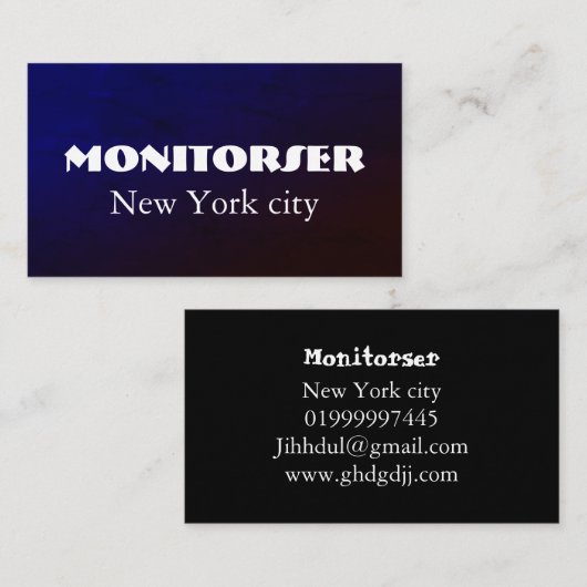 Modern Customizable Business Card 名刺 (正面/裏面)