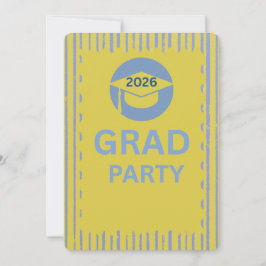 Modern Customizable Graduation Party Invitation Ca 招待状
