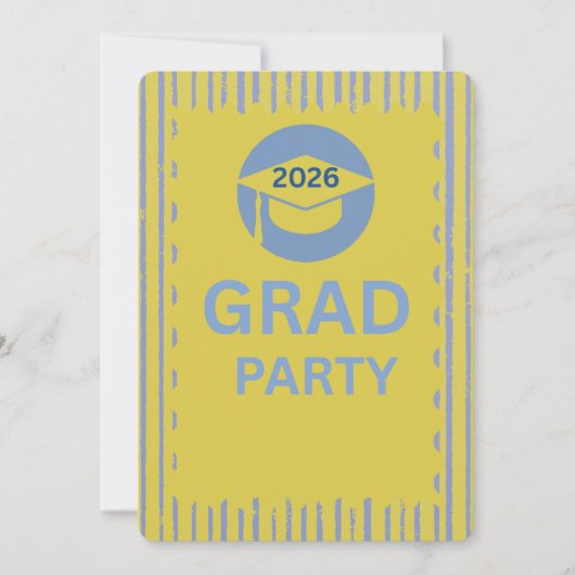 Modern Customizable Graduation Party Invitation Ca 招待状 (正面)