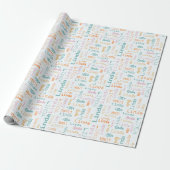 Modern Customizable Name Wrapping Paper ラッピングペーパー (アンロールド)