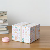 Modern Customizable Name Wrapping Paper ラッピングペーパー