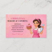 Modern Cute Bakery Business Card 名刺 (正面)