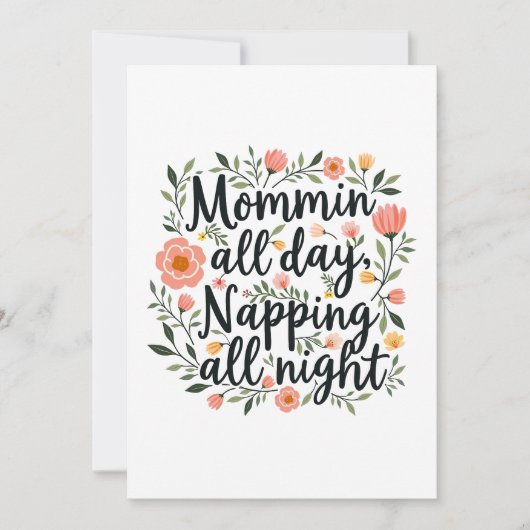Modern Cute Botanical Mother's Day Card シーズンカード (正面)