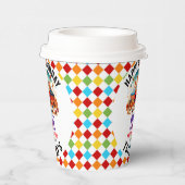 Modern Cute Circus Carnival 1st Birthday  紙コップ (右)