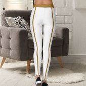 Modern Cute Elegant Sports Women Classic Stripes  レギンス