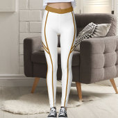 Modern Cute Elegant Sports Women Classic Stripes  レギンス