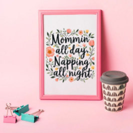 Modern Cute Floral Mother's Day, Botanical Quote ポスター