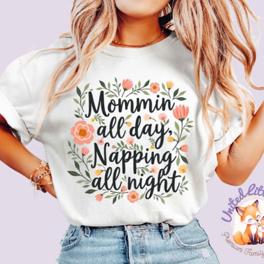 Modern Cute Floral Mother's Day, Cute Botanical Tシャツ