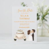 Modern Cute Marigold Text  セーブザデート (スタンド正面)