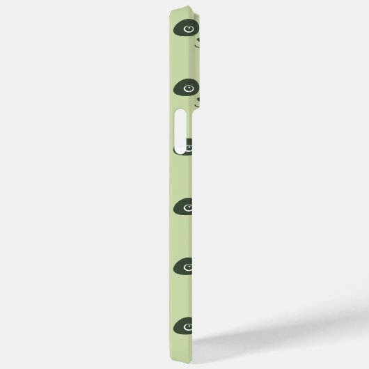 Modern Cute Panda Face Light Green  Case-Mate iPhoneケース (裏面 / 右)