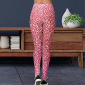 Modern Cute Pink Glitter Sparkles Pattern Sport レギンス