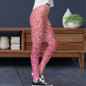 Modern Cute Pink Glitter Sparkles Pattern Sport レギンス