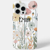 Modern cute pink spring flowers Case-Mate iPhone c iPhoneケース (裏面)