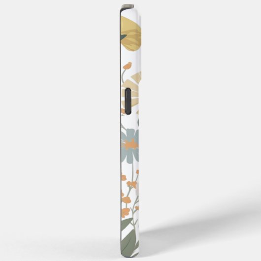 Modern cute pink spring flowers Case-Mate iPhone c iPhoneケース (裏面 / 右)