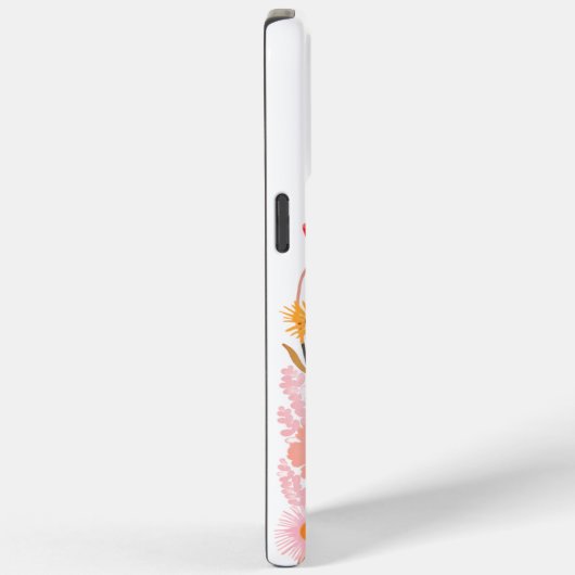 Modern cute pink spring flowers Case-Mate iPhone c iPhoneケース (裏面 / 右)