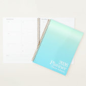Modern Cyan Blue Ombre Planner プランナー手帳 (ディスプレー)