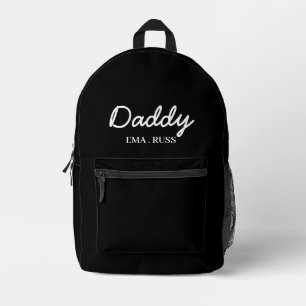 Modern Dad オーダーメイド子供の名前スクリプトデザイン プリントバックパック