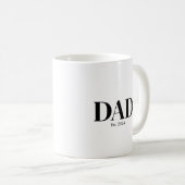 Modern Dad Established Mug コーヒーマグカップ (正面右)